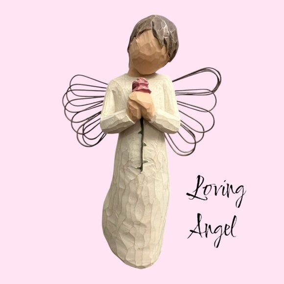 RARE & RETIRED - Willow Tree® Loving Angel Figurine (2002) - Picture 6 of 9